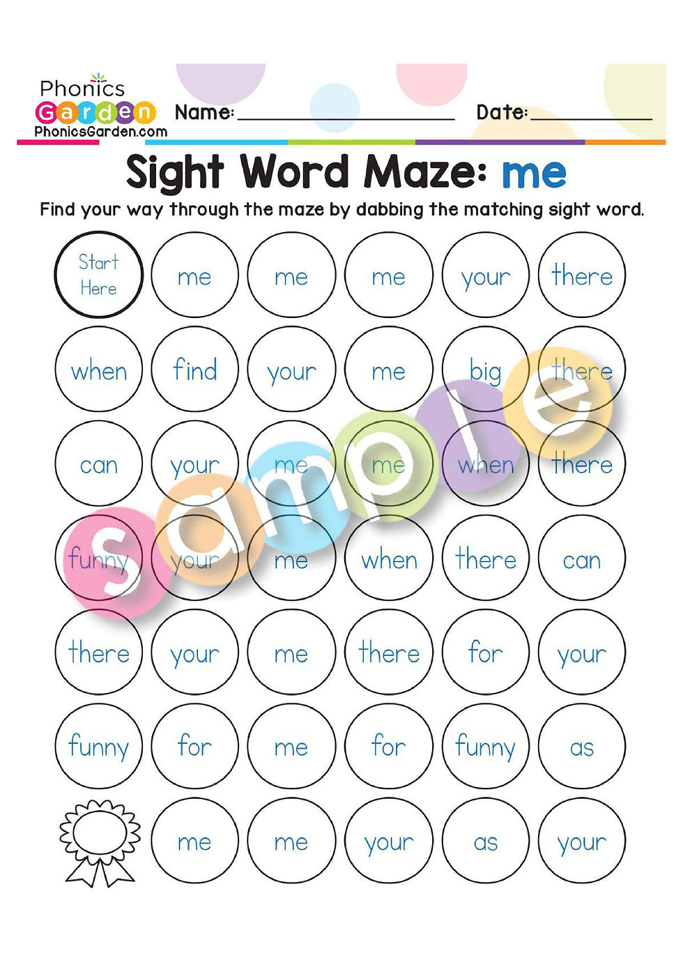 Thumbnail: Sight Word "ME" | Bundle | 20 Pages