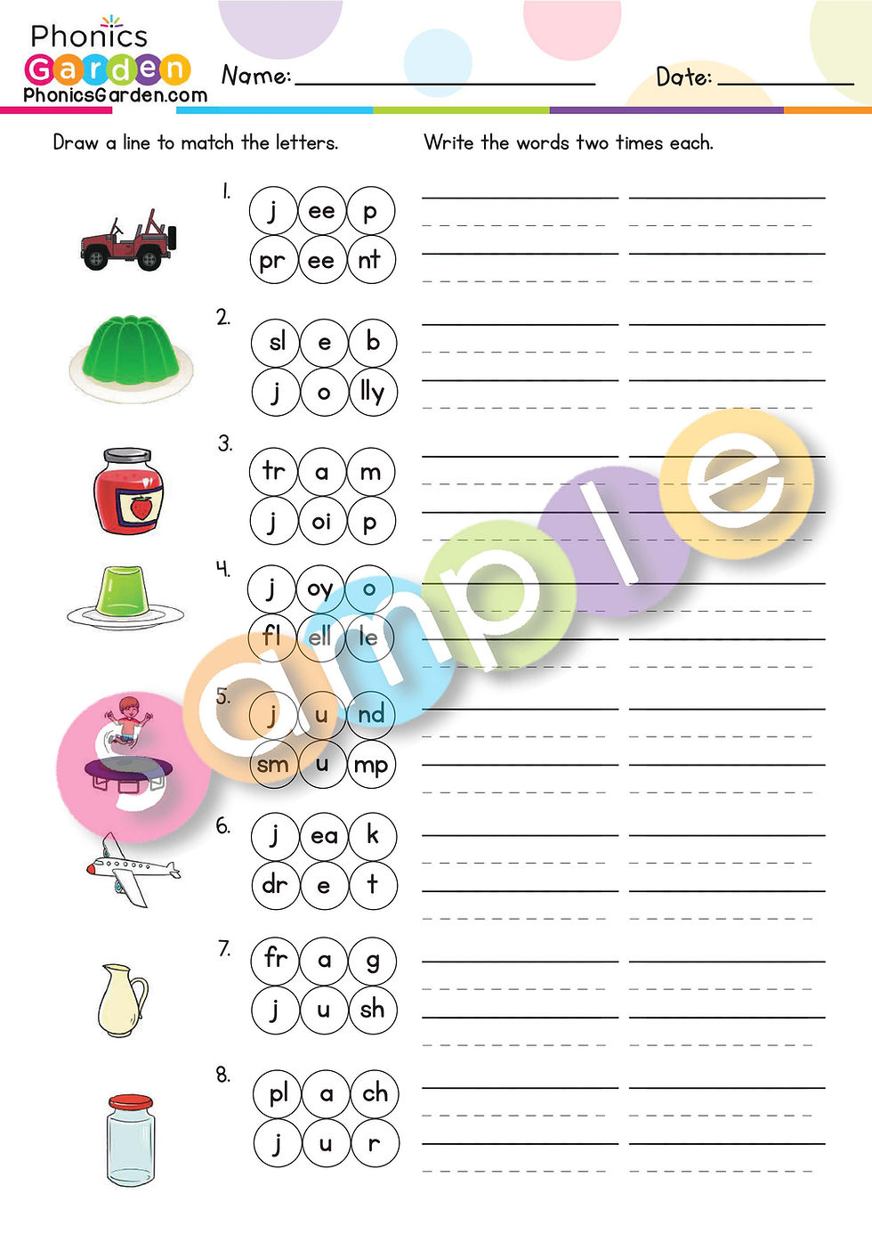 Thumbnail: Jj | Pat-a-Word | Letter /J/ Bundle | 87 Pages
