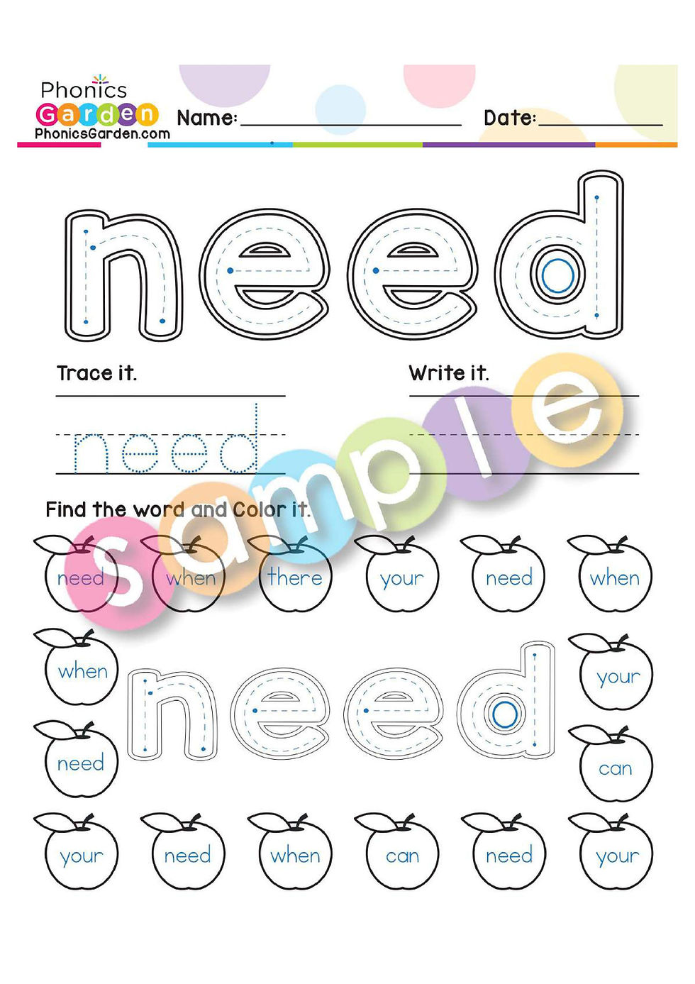 Thumbnail: Sight Word "NEED" | Bundle | 20 Pages