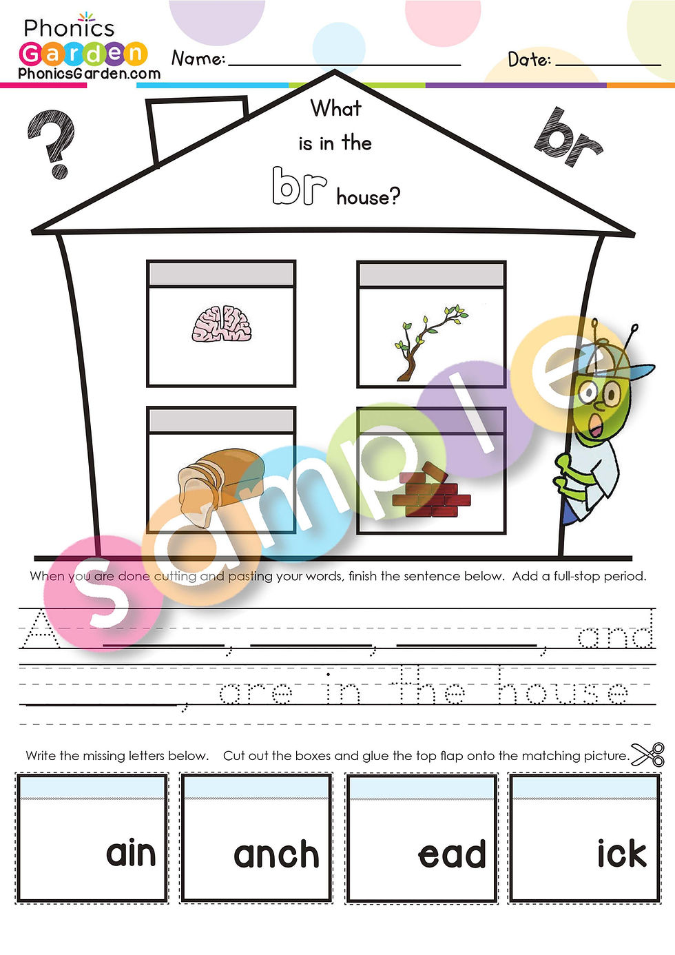 Thumbnail: BR-Blend | Pat-a-Word | R-Blends Bundle | 87 Pages