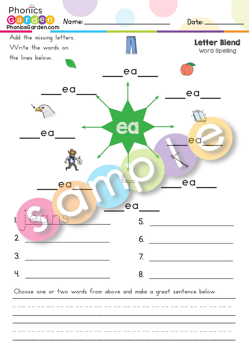 Thumbnail: EA | #2 | Pat-a-Word | Digraph Bundle | 87 Pages