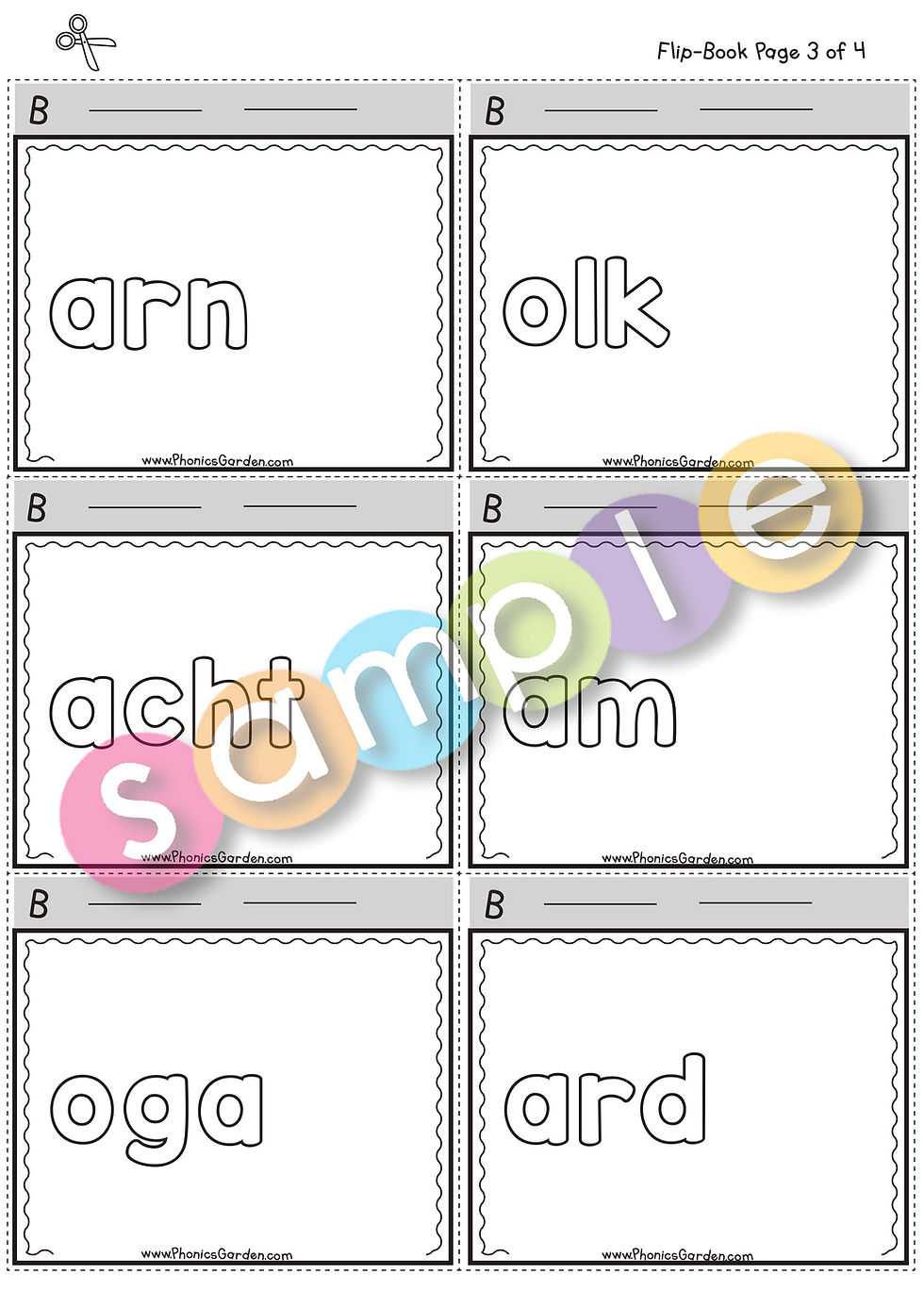 Thumbnail: Yy | Pat-a-Word | Letter /Y/ Flip-Book Bundle | 4 Pages
