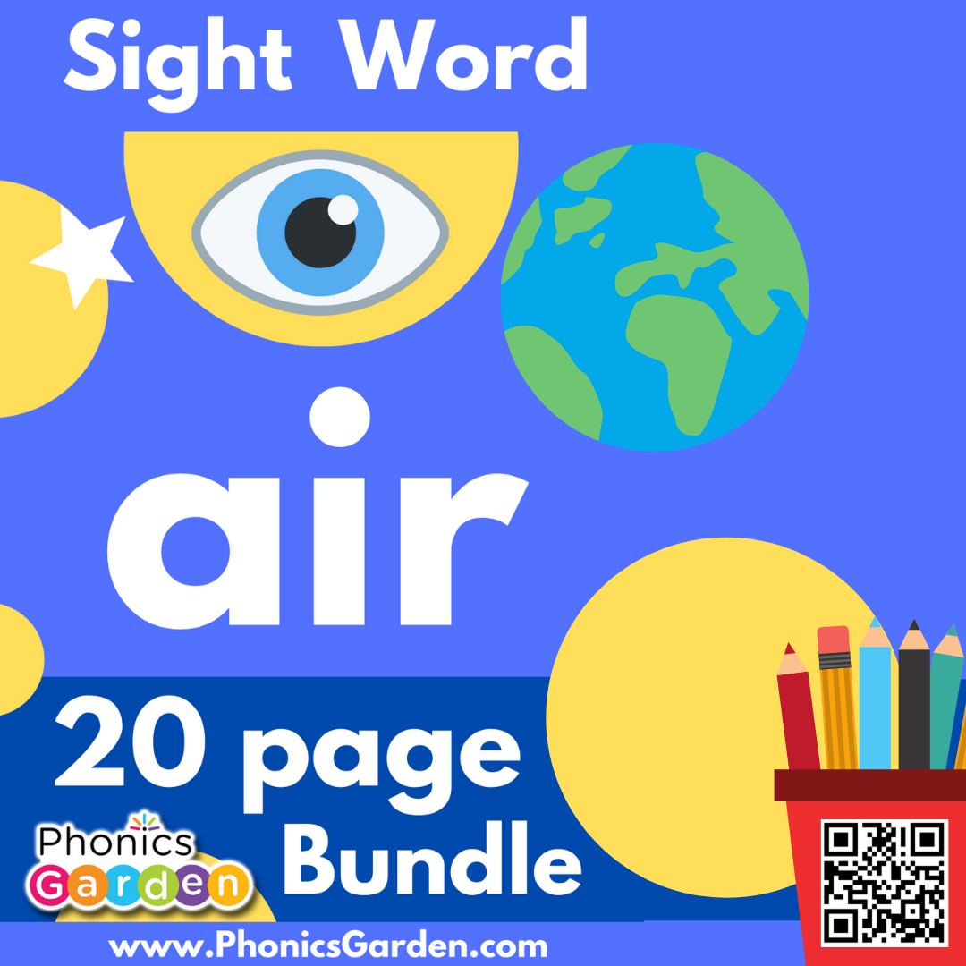 Sight Word "AIR" | Bundle | 20 Pages