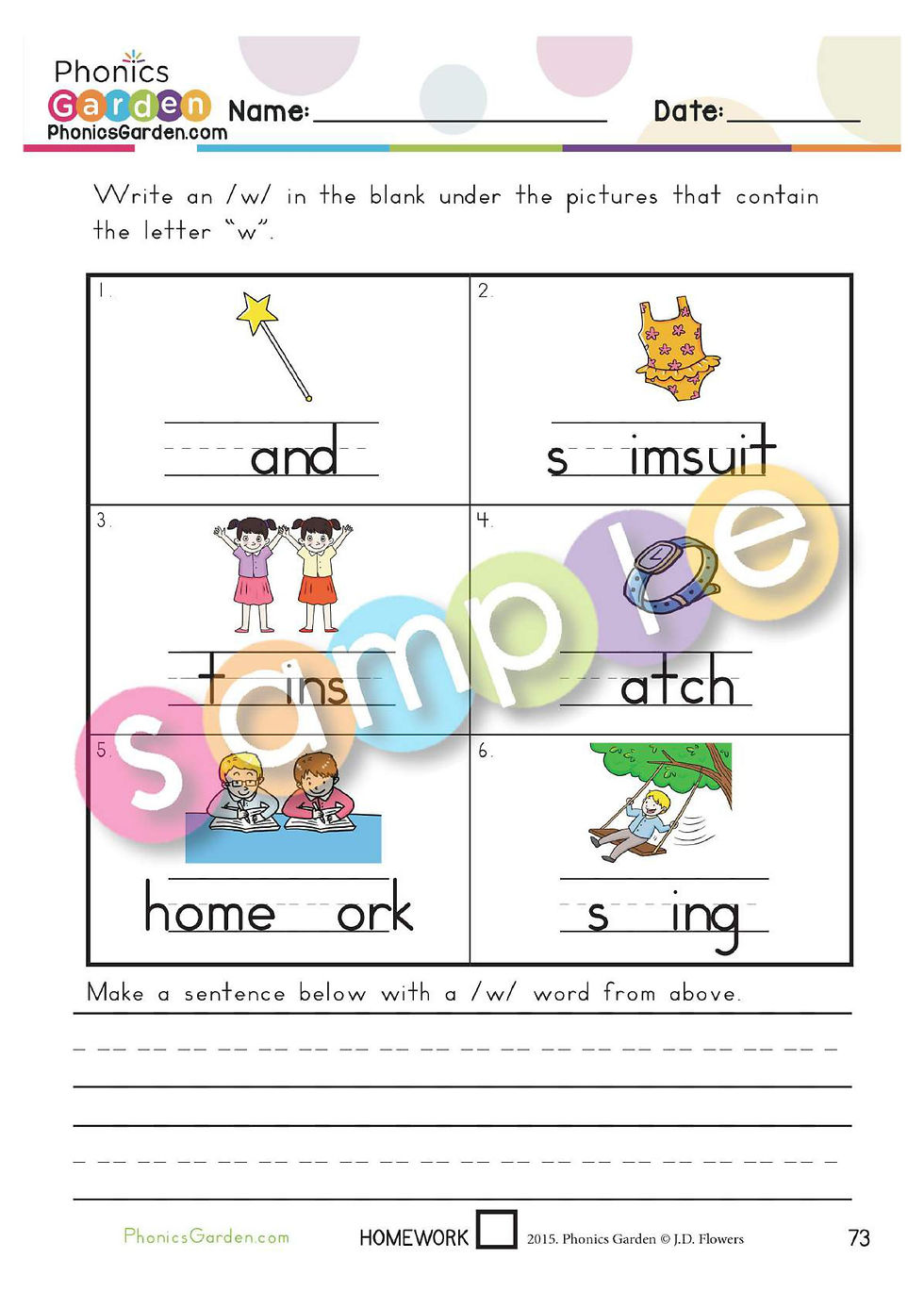 Thumbnail: Ww | Letter Recognition | BLUE Program | Consonant | 18 Pages