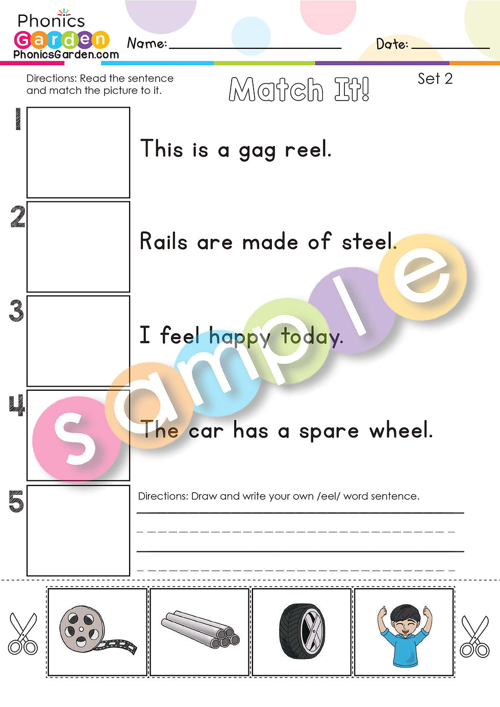 Thumbnail: EEL | Pat-a-Word | Word Family Bundle | 85 Pages