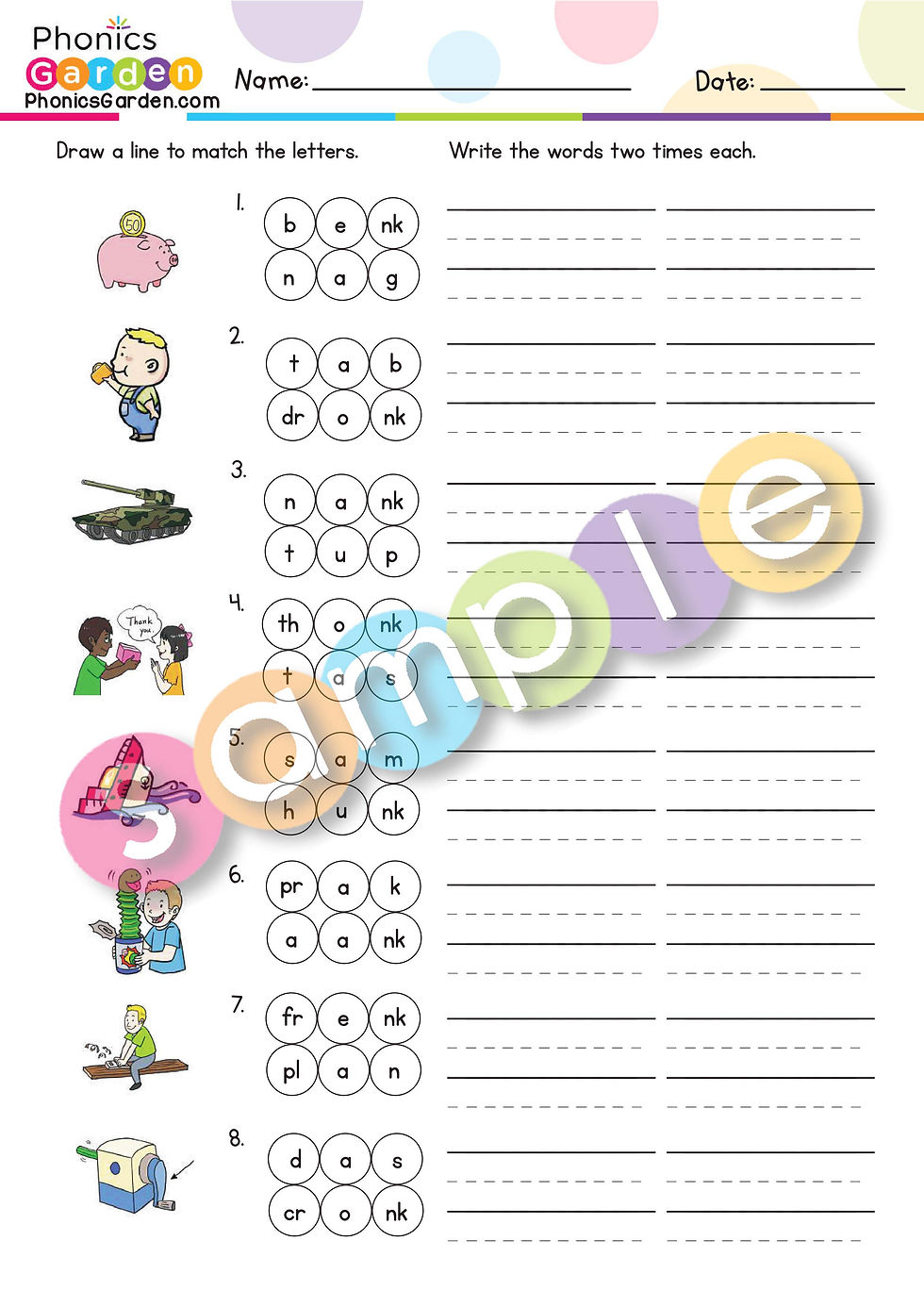 Thumbnail: ANK | Pat-a-Word | Word Family Bundle | 85 Pages
