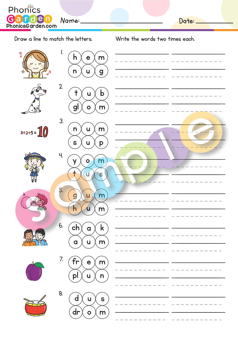 Thumbnail: UM | Pat-a-Word | Word Family Bundle | 85 Pages