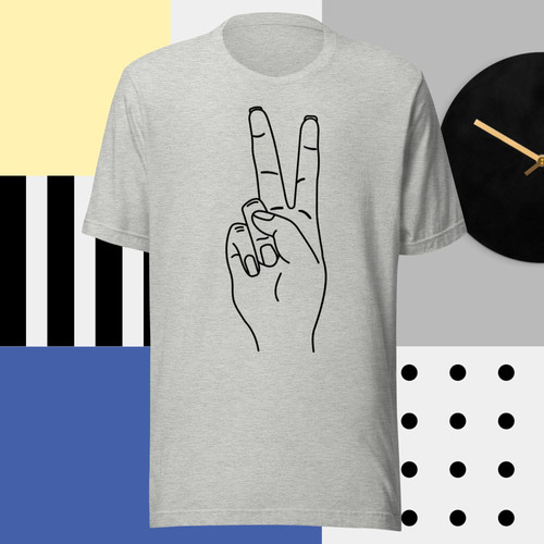 Y☆PEACE Zip-up Hoodie Floral Peace Sign Print – Yaknyetiretail