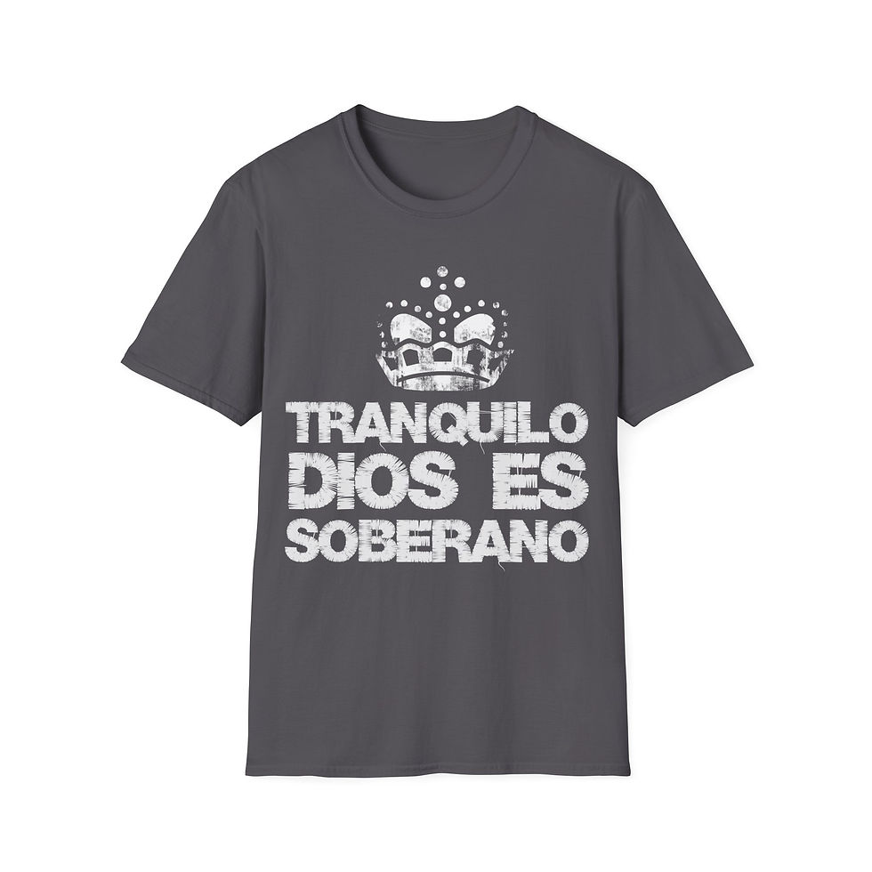 Thumbnail: Copy of Unisex Softstyle Keep Calm God is Sovereign T-Shirt