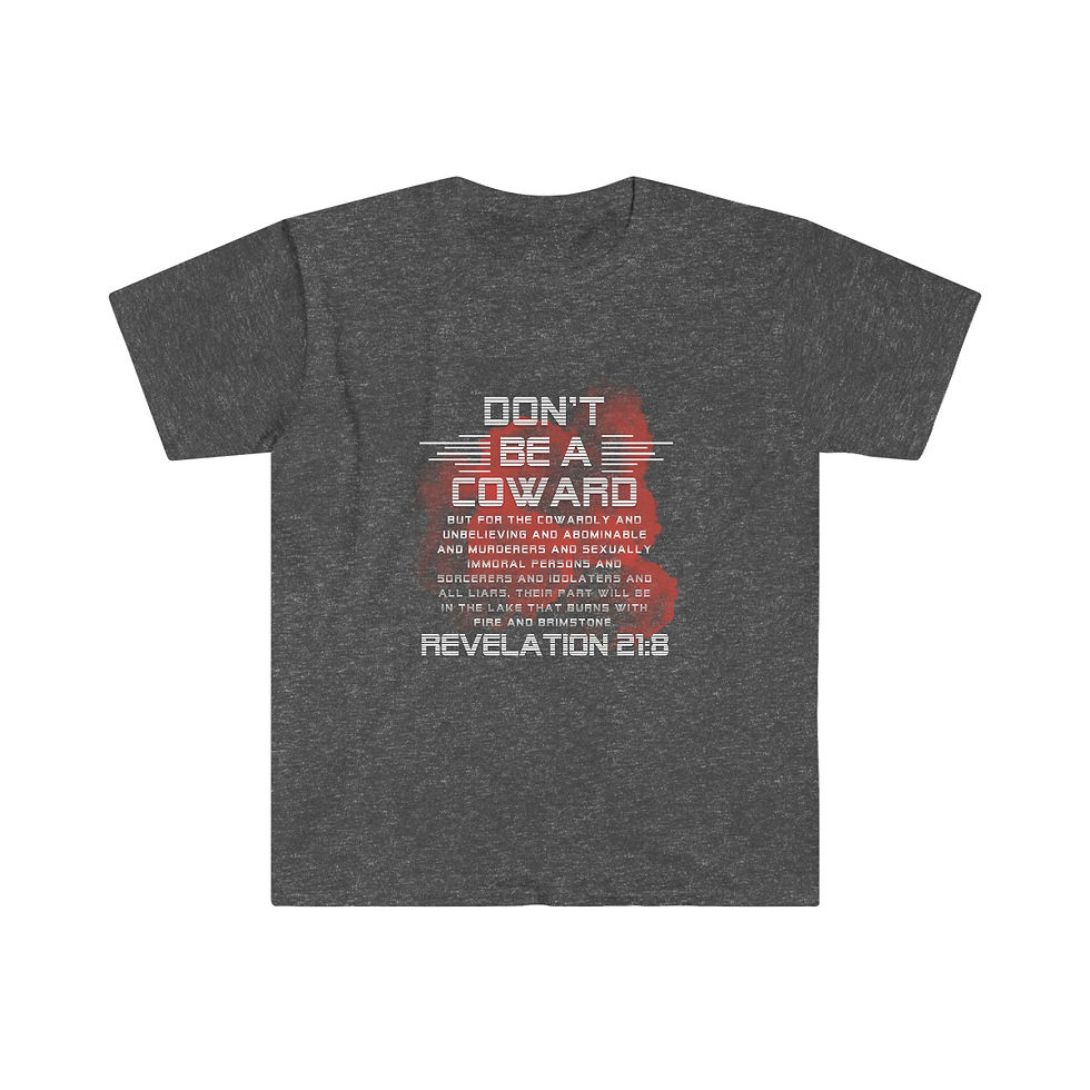 Thumbnail: 0036: Stylish Don't be a Coward T-Shirt