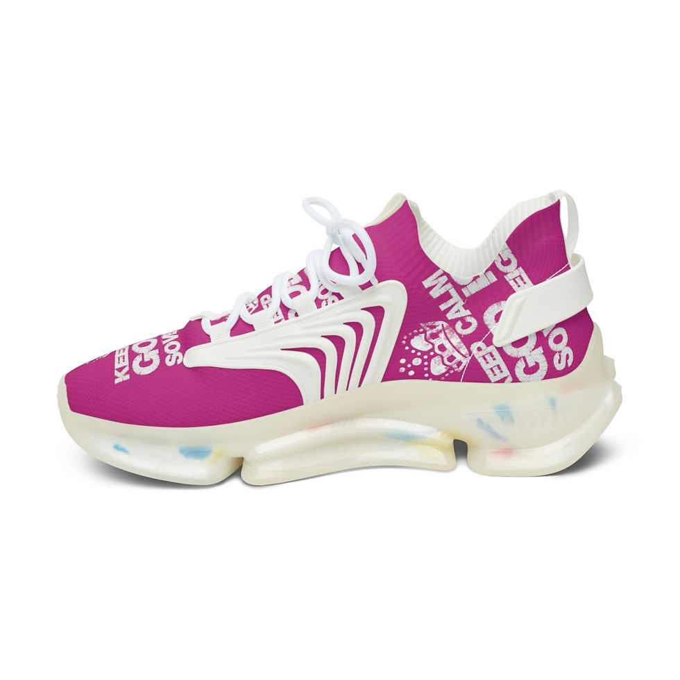 Thumbnail: Women's Mesh Keep Calm God is Sovereign Sneakers