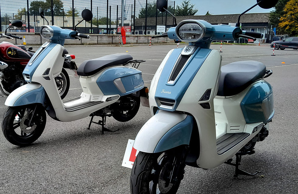 AJS BArletta 125ss scooters operated by ACBT London