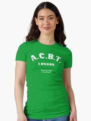 Attractive young woman wearing a punk CBGB inspired t shirt