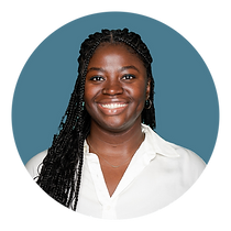 Patricia Mensa, smiling with long, black braids, at Helm Behavioral Wellness in New York