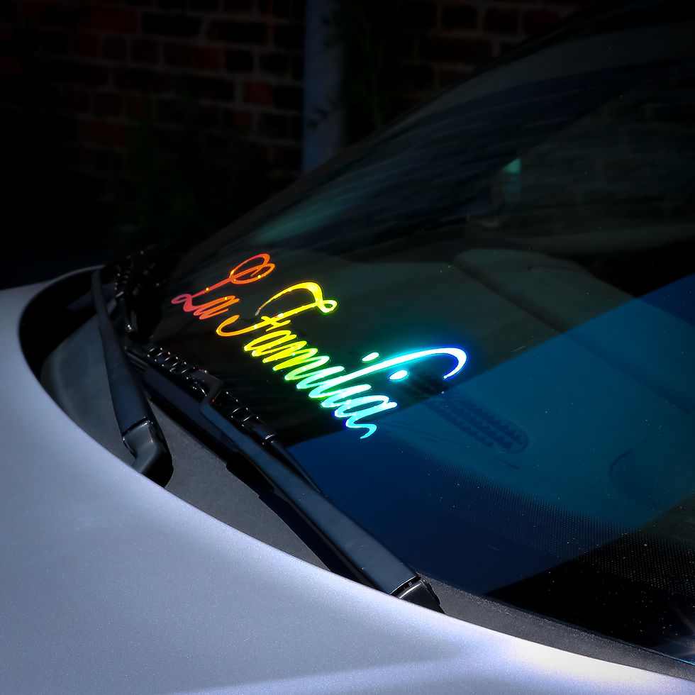 Miniaturbild: HOLOGRAMM Auto Tuning Sticker Oilslick Motive von 369 bis 392