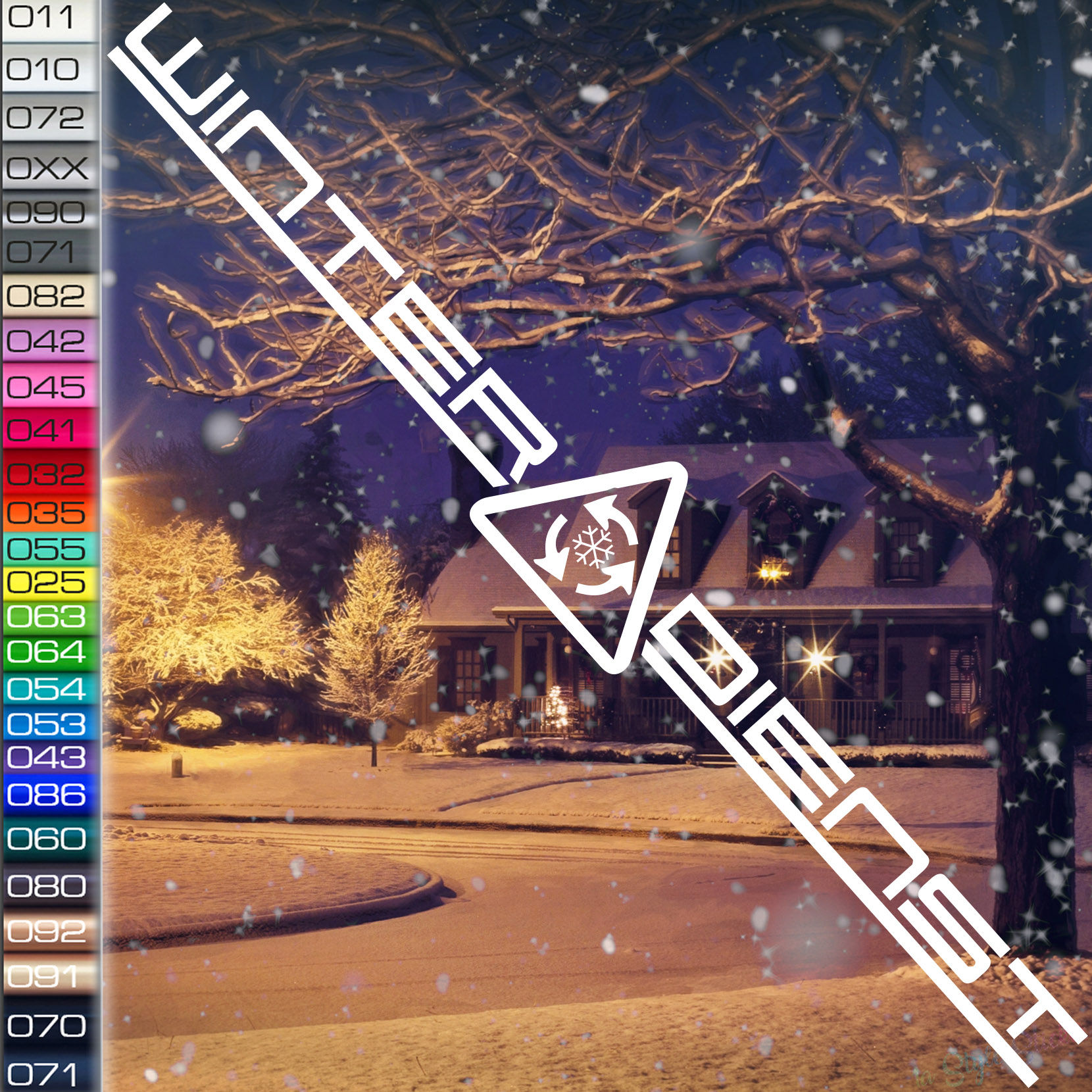 Winterdienst Autoaufkleber W104