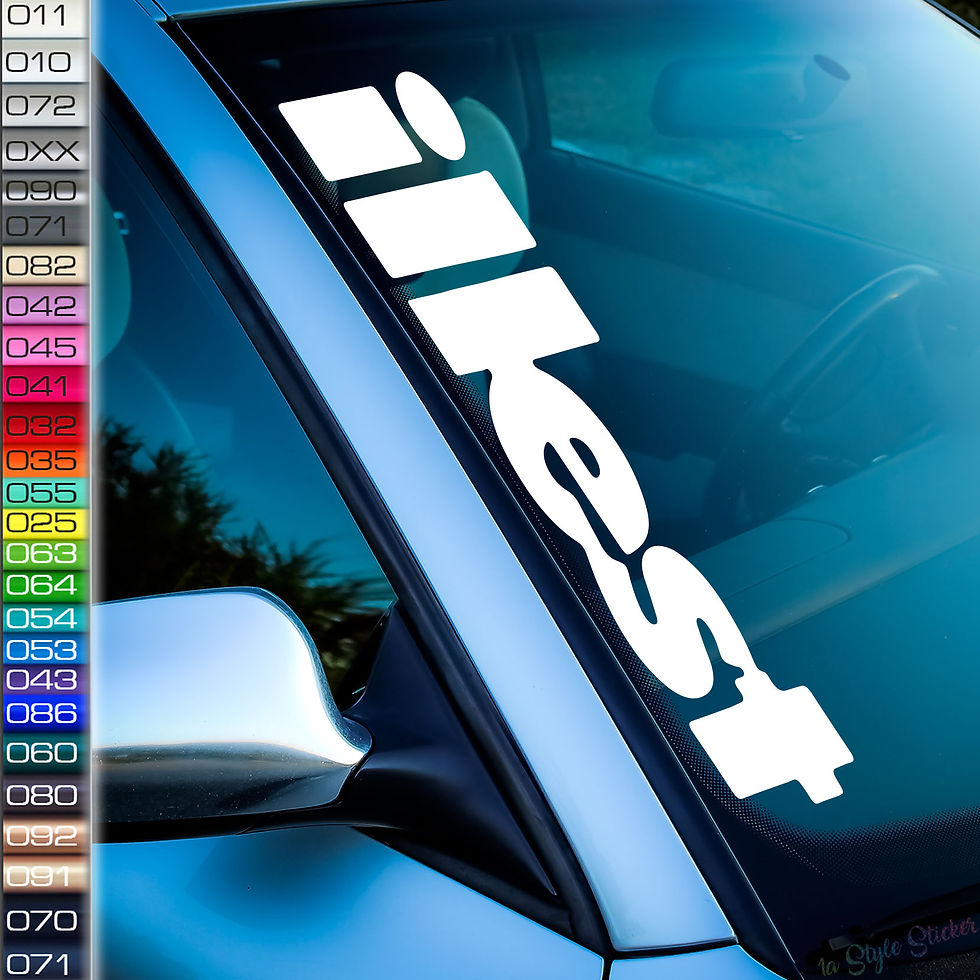 illest Frontscheibenaufkleber Tuningsticker Autoaufkleber Uni Farben Sticker Tuningaufkleber Tuningszene