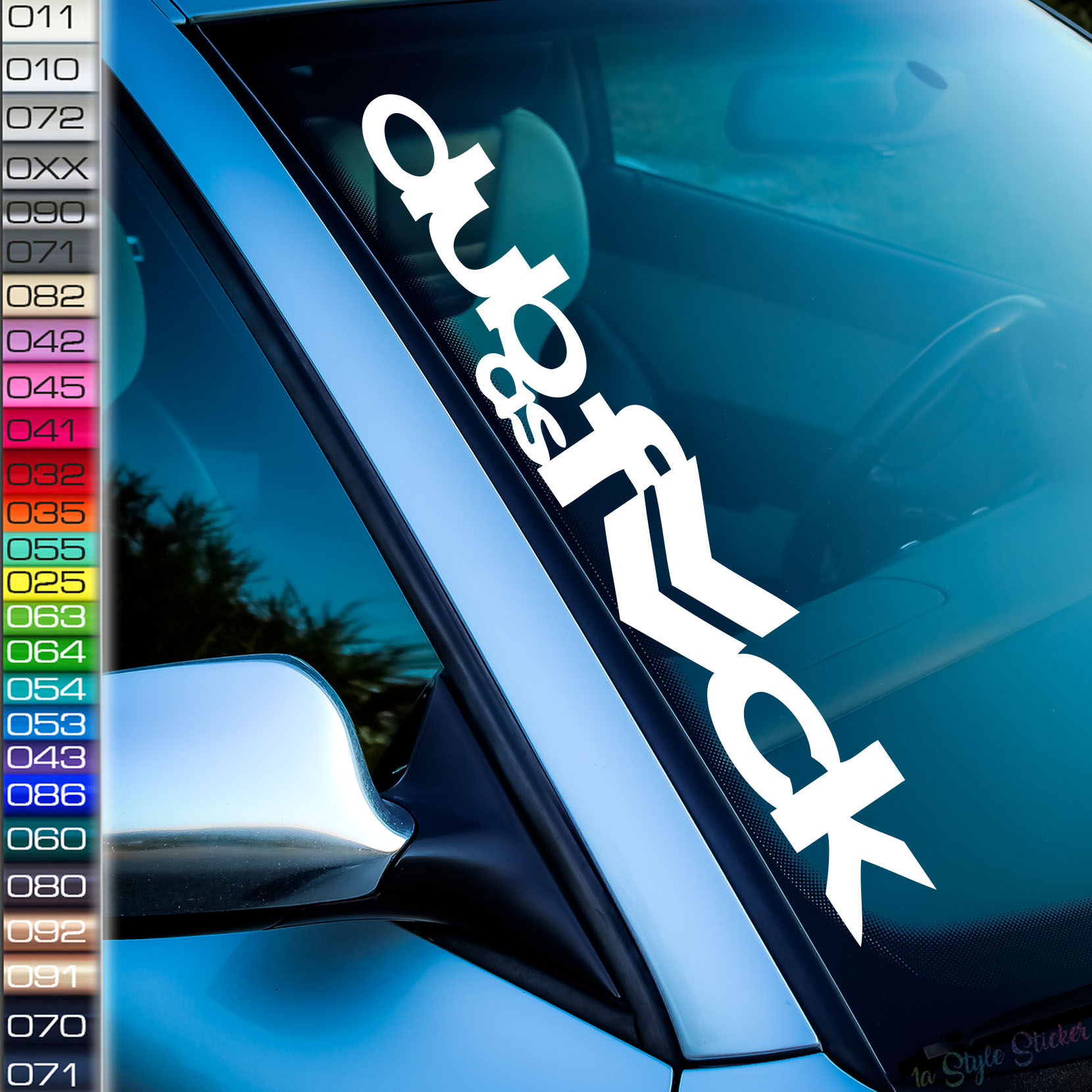 Dub as Fuck Frontscheibenaufkleber Tuningsticker Autoaufkleber Uni Farben Sticker Tuningaufkleber Tuningszene