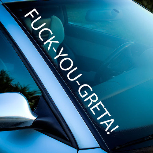 Kiwistar Adesivo Per Auto Fuck You 16x10 Cm – Pellicola Neon/Cromata Resistente UV, Per Esterni E Autolavaggio