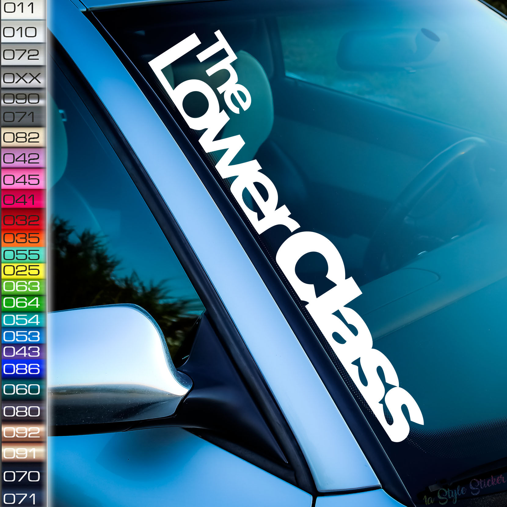 The Lower Class Frontscheibenaufkleber Tuningsticker Autoaufkleber Uni Farben Sticker Tuningaufkleber Tuningszene