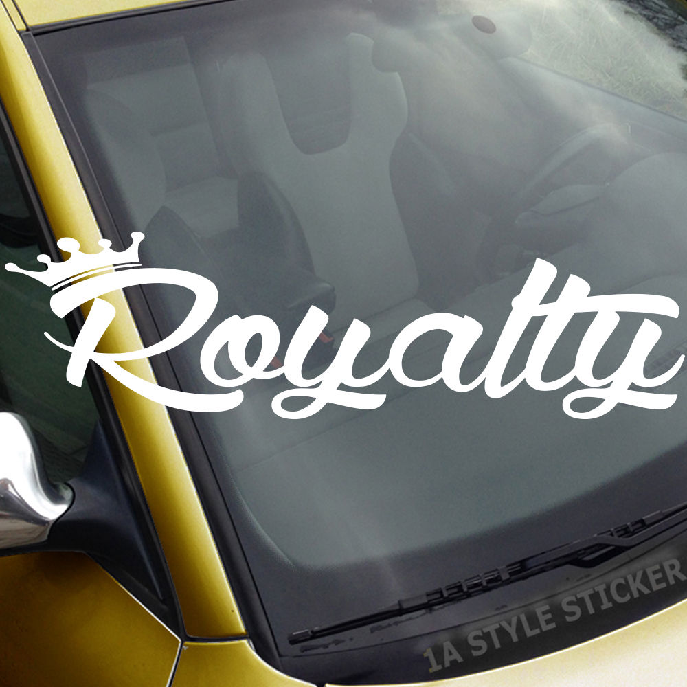 Royalty Frontscheibenaufkleber Tuningsticker Autoaufkleber Uni Farben Sticker Tuningaufkleber Tuningszene