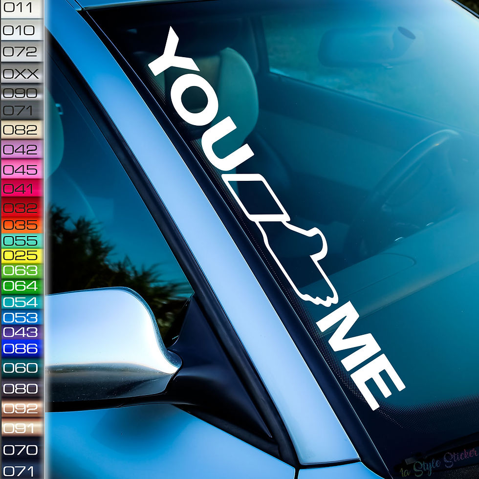 You Like Me Frontscheibenaufkleber Tuningsticker Autoaufkleber Uni Farben Sticker Tuningaufkleber Tuningszene