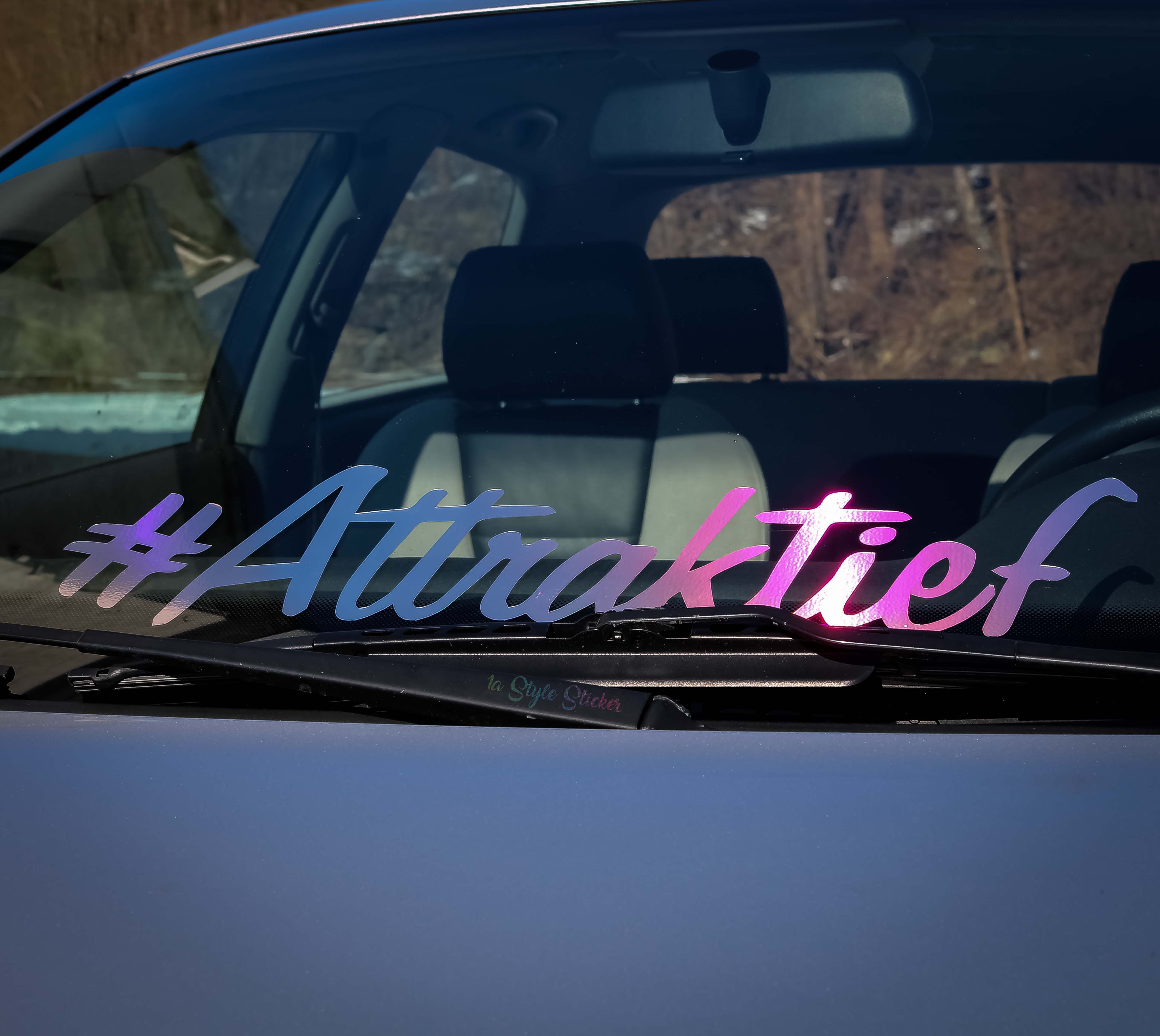 #Attraktief Oilslick Tuningsticker Öl Farben Hologramm Frontscheibenaufkleber Farbwechsel Effekt