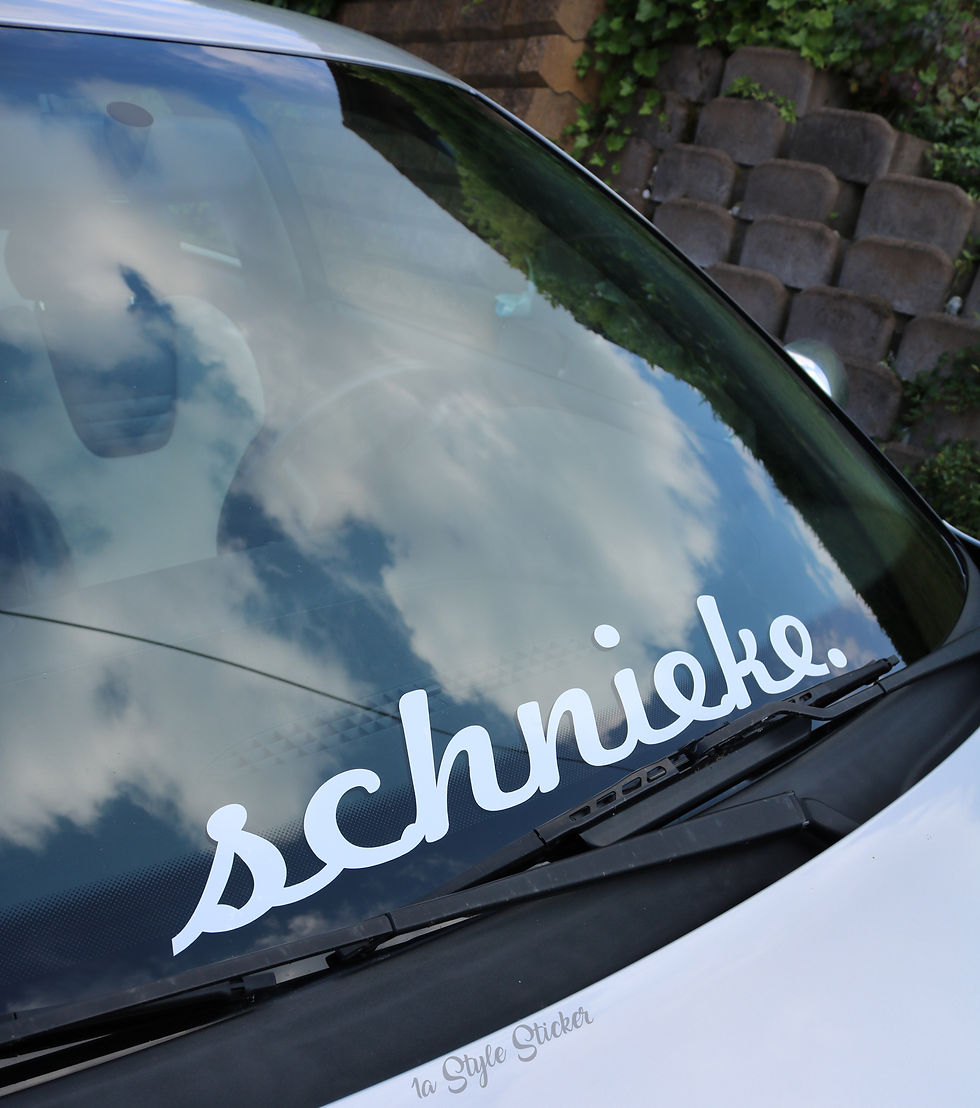schnieke Frontscheibenaufkleber Tuningsticker Autoaufkleber Uni Farben Sticker Tuningaufkleber Tuningszene