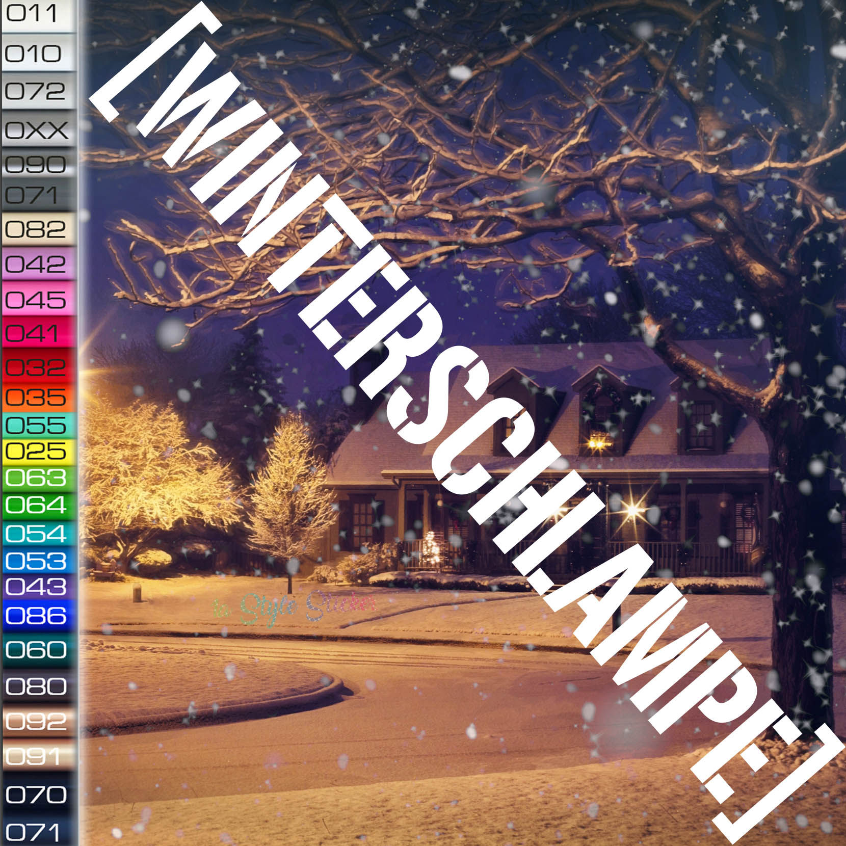 Winterschlampe Winterauto Aufkleber Motiv W4