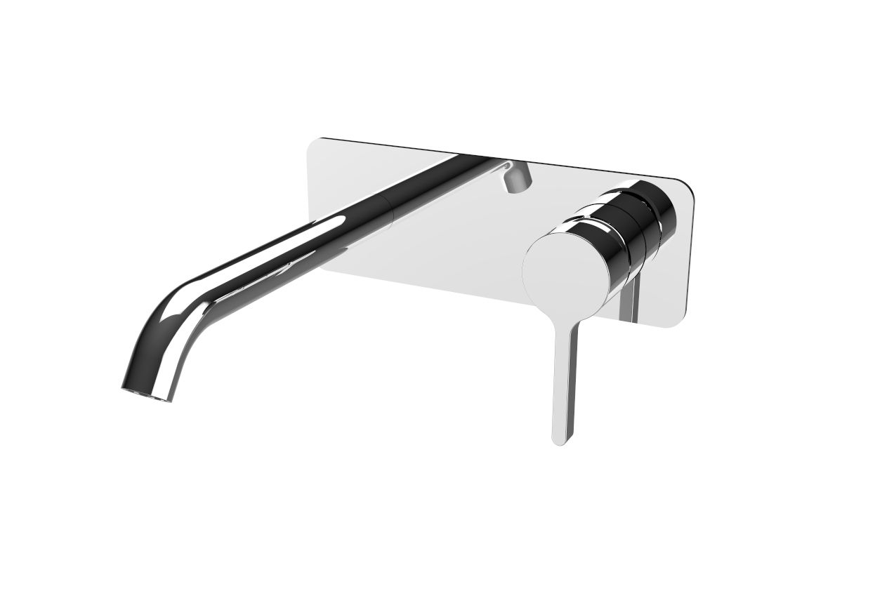 Cirque Chrome Wall Mixer & Spout