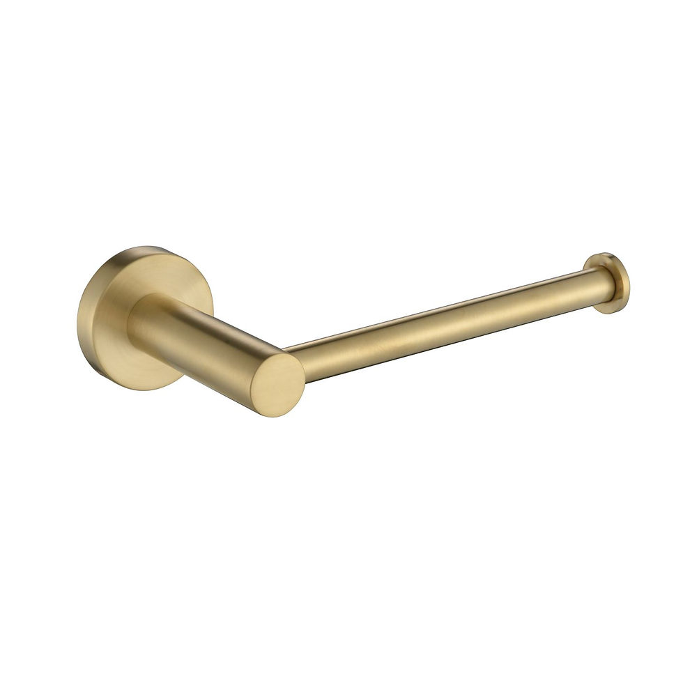 Rondo Brushed Bronze Toilet Paper Holder
