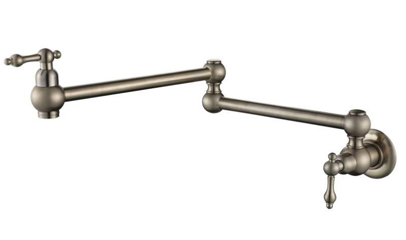 Heritage Brushed Nickel Kitchen Pot Filler