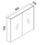 Thumbnail: 900mm Nutro Mirror Wall Cabinet