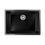 Thumbnail: Black Granite Quartz Large Single Bowl Sink