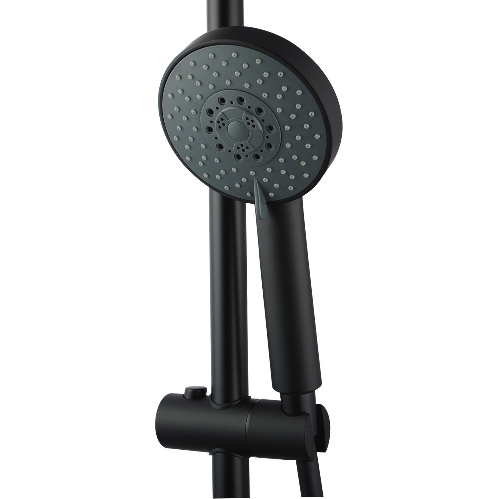 Rondo Black Handshower on Rail