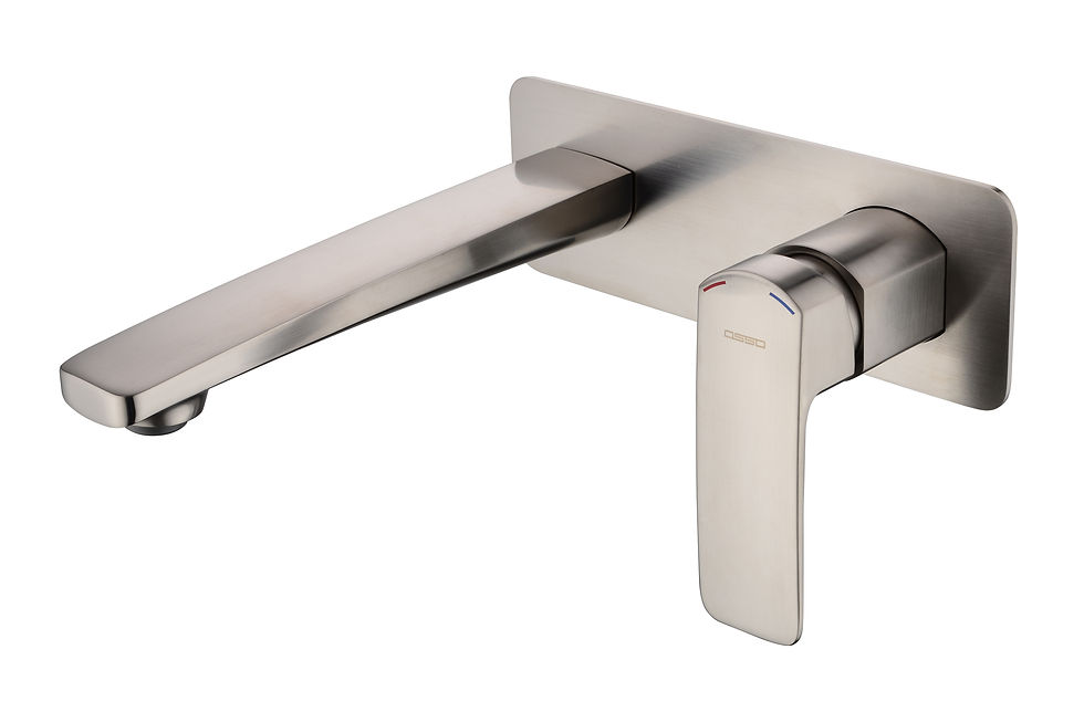 Bravo Brushed Nickel Wall Mixer & Spout