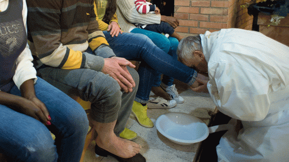 Demostración de Humildad del Papa