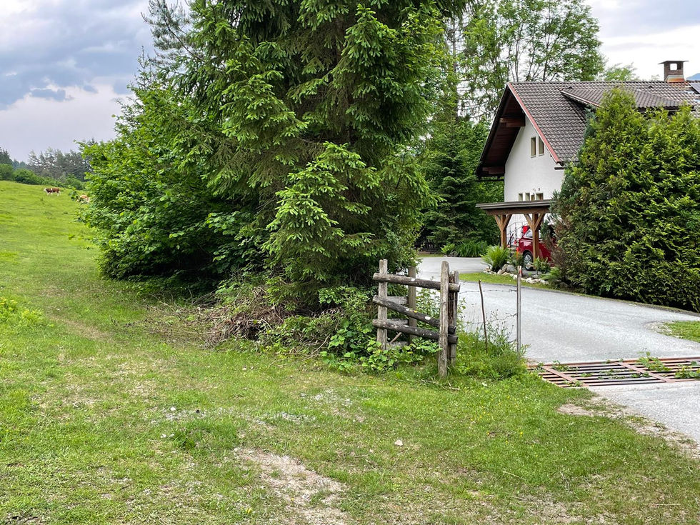 Wanderweg am Haus