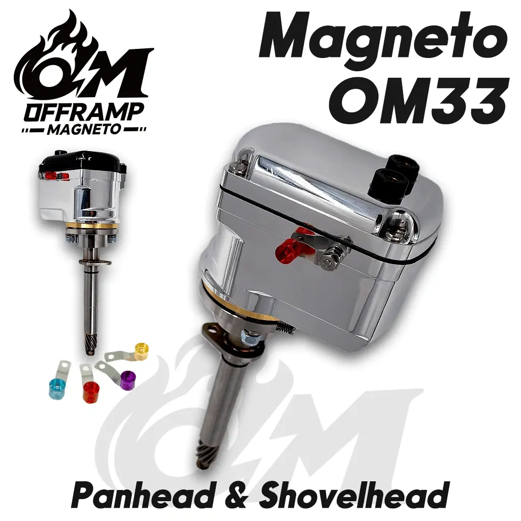 OFFRAMP OM33 Magneto Ignition for Harley Big Twin Knucklehead, Panhead & Shovelh