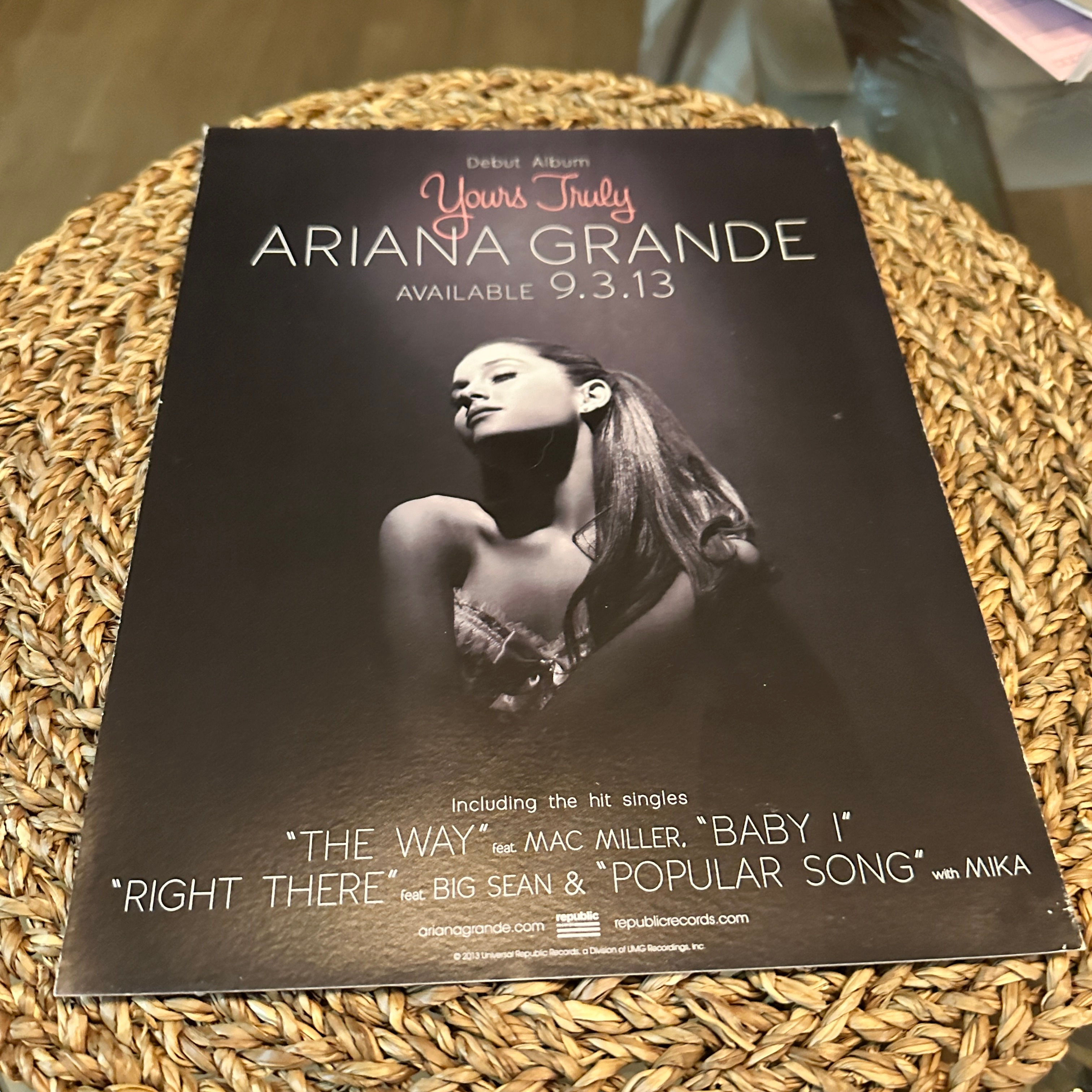 Yours truly - Window decal poster