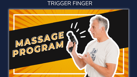 How to use a massage gun for Trigger Finger