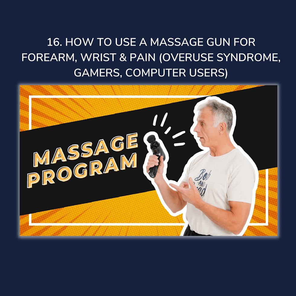 How to Use a Massage Gun for Forearm, Wrist, and Hand Pain (Overuse Syndrome)
