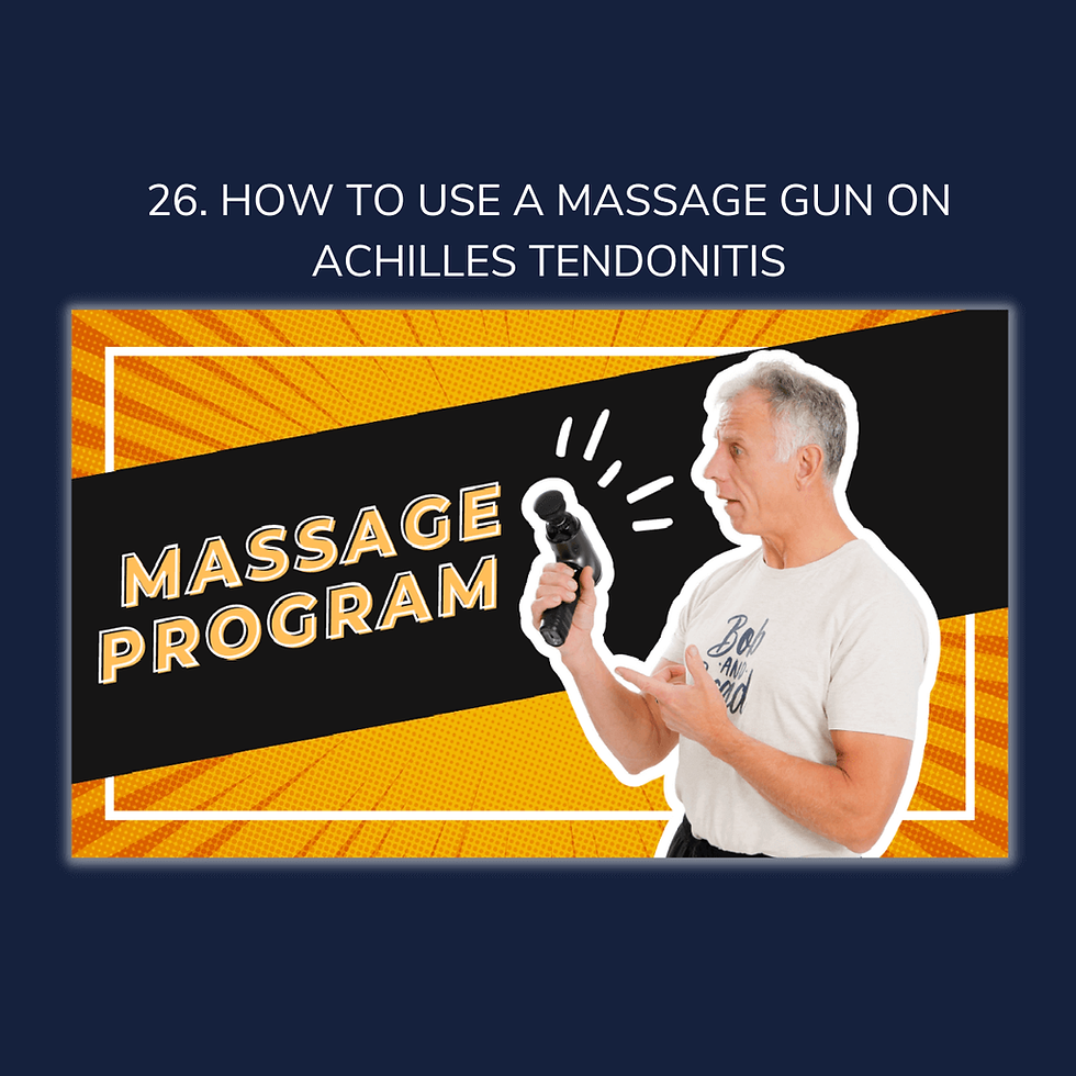 How to Use a Massage Gun on Achilles Tendonitis