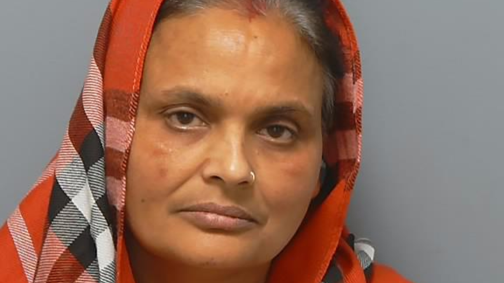 Booking photo of Kiran Kaur, convicted of assisting an offender by hiding the murder weapon. Credit: images.ctfassets.net