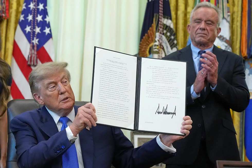 Trump signs Executive Order on childhood vaccine schedule - Credit: baltimoresun.com