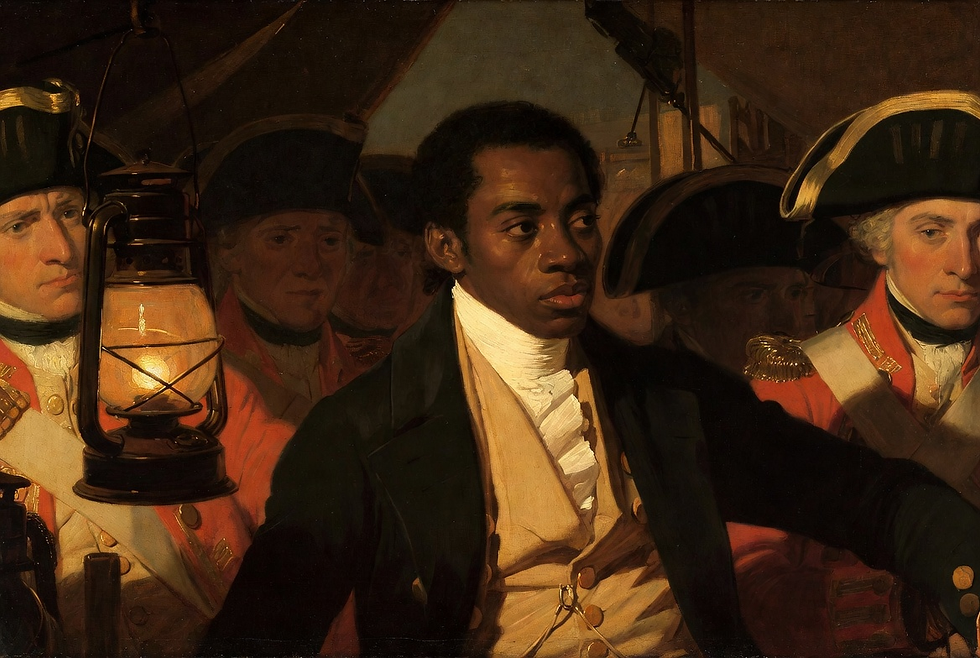James posing as a runaway slave.