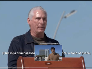 Cuba's leader Miguel Diaz-Canel rebuff's Trumps demands