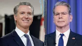 Bessent mocks Newsom who was attending Davos with Alex Soros