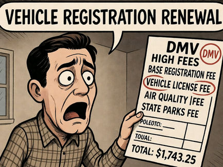 The High Cost of Car Registration in California