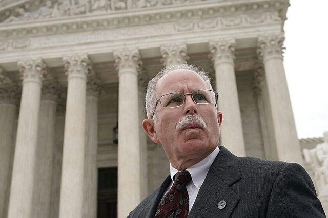 Mark Janus outside of the US Supreme court